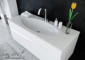 Тумба с раковиной Clarberg Papyrus 120 для ванной в интернет-магазине Sanbest