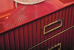 Тумба с раковиной Armadi Art Monaco 100 со столешницей бордовый с золотом для ванной в интернет-магазине Sanbest