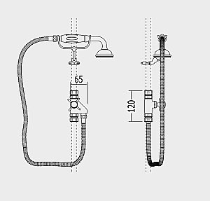 Душевая гарнитура Devon&Devon Doccia купить в интернет-магазине сантехники Sanbest