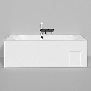 Ванна Salini Ornella Axis S-Stone 170х75 103523M белая матовая купить в интернет-магазине Sanbest