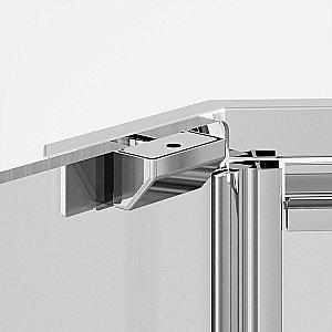 Душевой уголок Ambassador Ritz 112011103 100х100 стекло прозрачное/профиль хром купить в интернет-магазине Sanbest