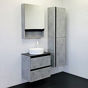 Тумба с раковиной Comforty Эдинбург 00-00005701 60 бетон светлый для ванной в интернет-магазине Sanbest