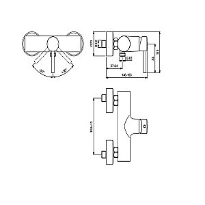 Смеситель для душа Ideal Standard Ceraline BC200AA купить в интернет-магазине сантехники Sanbest