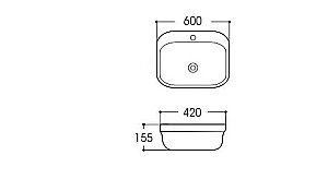 Раковина Aquatek 60 Амадео AQ6042-00 белая купить в интернет-магазине Sanbest