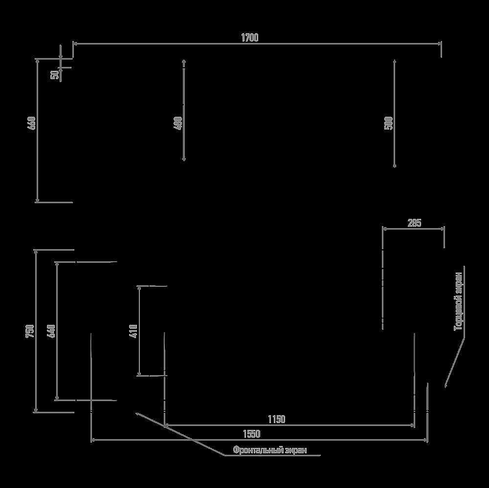 Ванна Alex Baitler MADIN 170х75 купить в интернет-магазине Sanbest