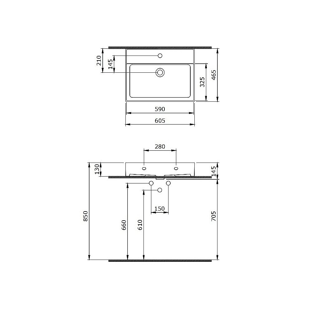 Раковина Berges Ego 60,5 182003 белая купить в интернет-магазине Sanbest