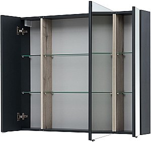 Зеркальный шкаф Aquanet Алвита New 100 Антрацит купить в интернет-магазине сантехники Sanbest