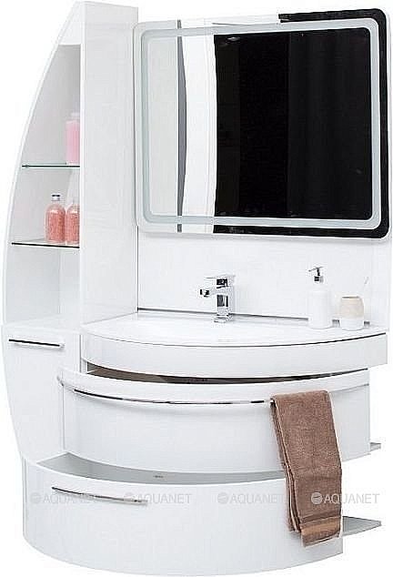 Зеркало LED De Aqua СМАРТ 188029 70x75 в ванную от интернет-магазине сантехники Sanbest