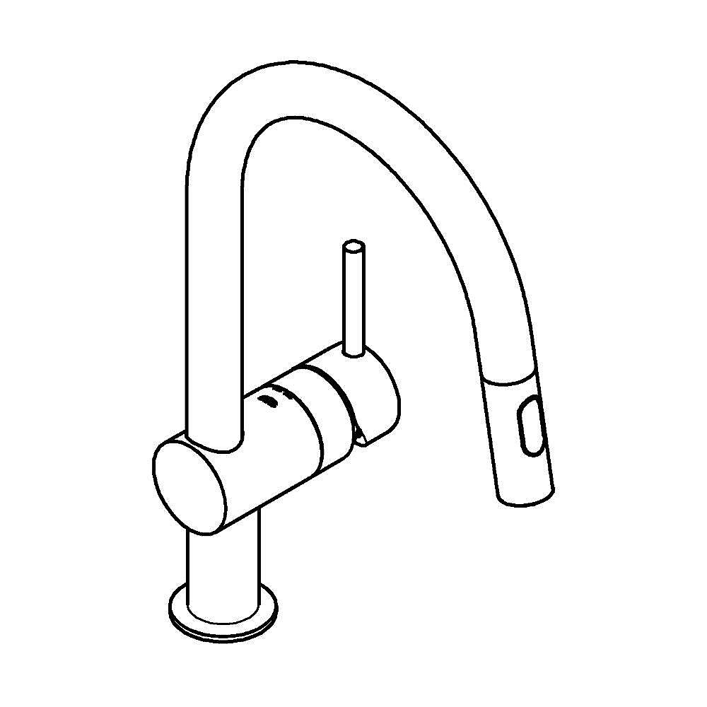 Смеситель для кухни Grohe Minta 32321002 хром купить в интернет-магазине сантехники Sanbest