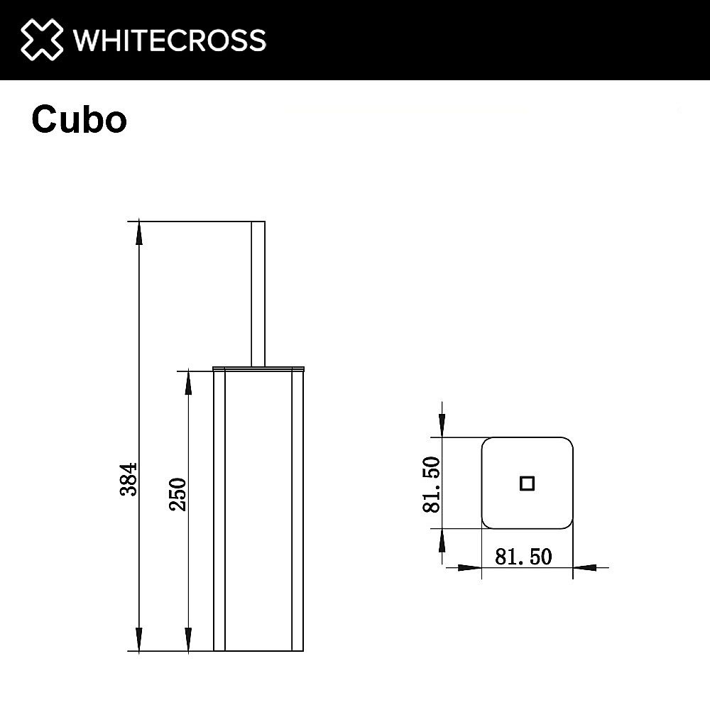 Ершик для унитаза WhiteCross Cubo CU2474CR хром купить в интернет-магазине сантехники Sanbest