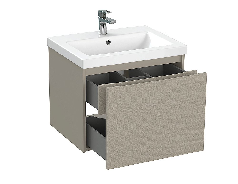 Мебель для ванной Cersanit GRANDE 60 бежевая для ванной в интернет-магазине Sanbest