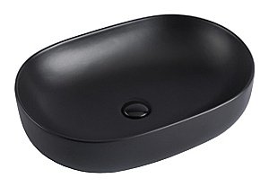 Раковина накладная Gid Lago 60 Bm9026a 53369 черная матовая купить в интернет-магазине Sanbest