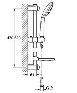 Душевая гарнитура GROHE Euphoria 27266 001 купить в интернет-магазине сантехники Sanbest