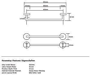 Полотенцедержатель Bemeta White 104204024 купить в интернет-магазине сантехники Sanbest