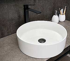 Раковина накладная Gid Esfera 40 N9423 51143 белая купить в интернет-магазине Sanbest