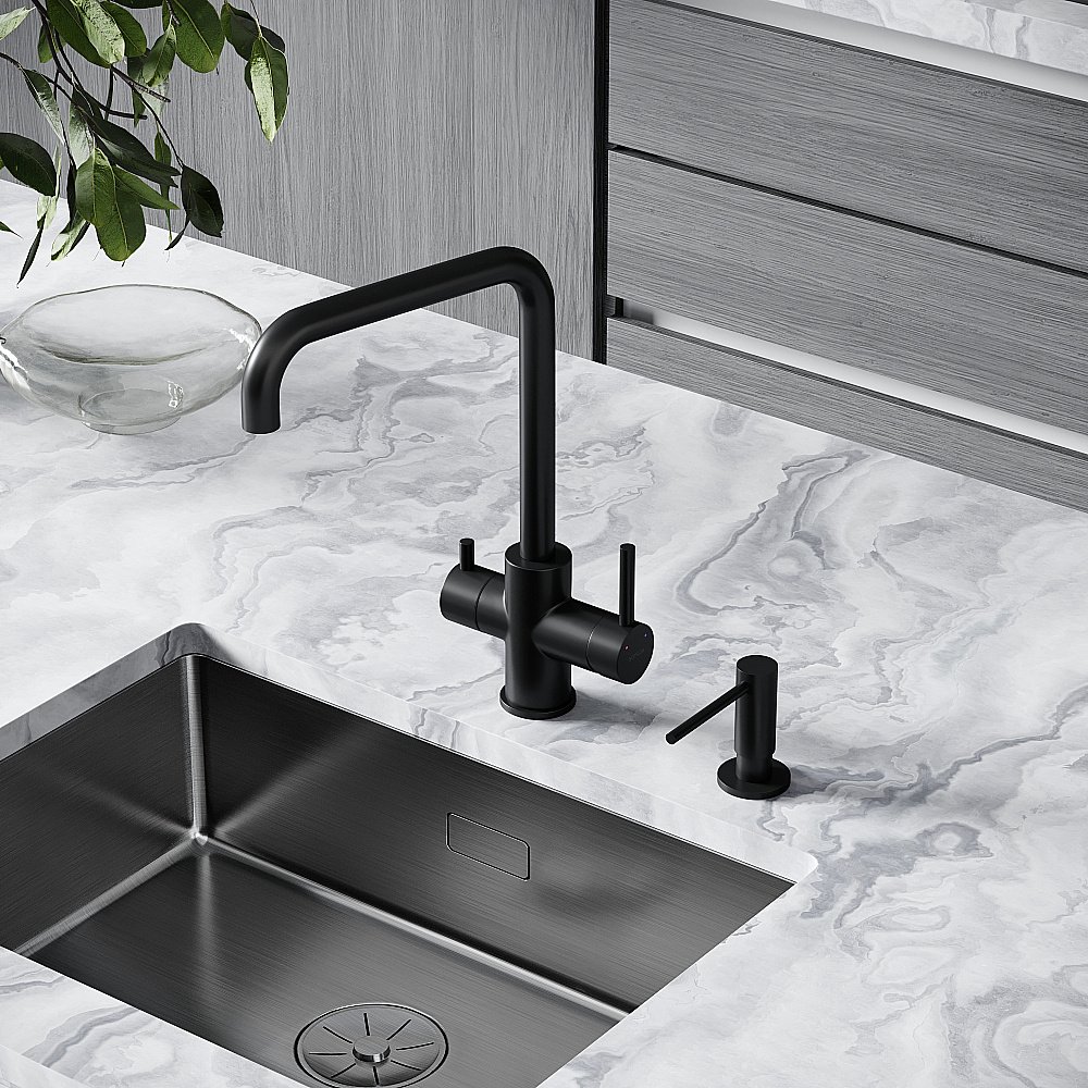 Смеситель для кухни Sancos Vela SC4013MB черный матовый купить в интернет-магазине сантехники Sanbest