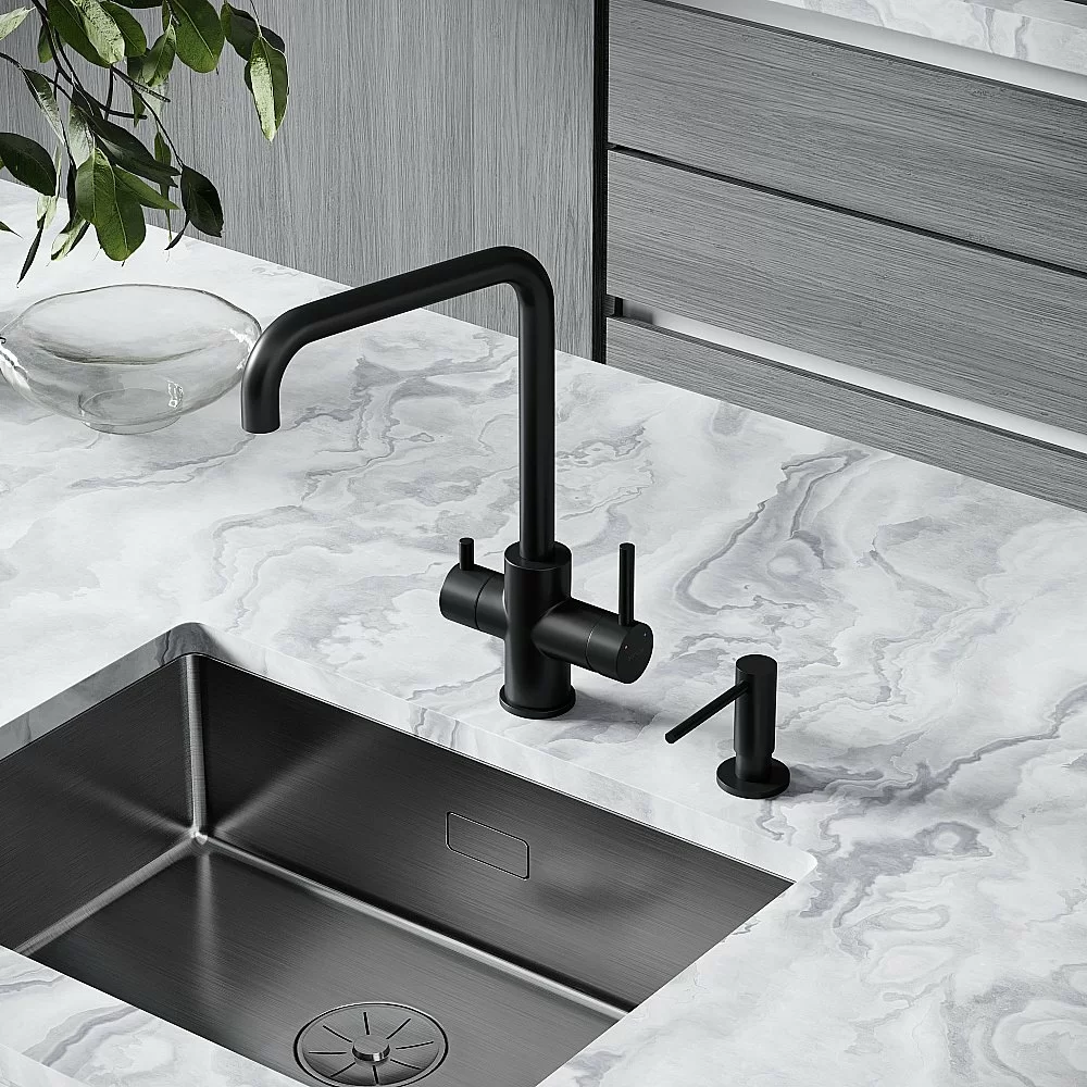 Смеситель для кухни Sancos Vela SC4013MB черный матовый купить в интернет-магазине сантехники Sanbest