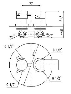 Смеситель для душа Rav-Slezak VLTAVA VT486K купить в интернет-магазине сантехники Sanbest