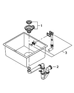 Кухонная мойка Grohe K700U 31653AT0 серый гранит купить в интернет-магазине сантехники Sanbest