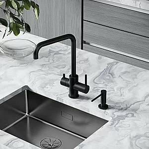 Смеситель для кухни Sancos Vela SC4013MB черный матовый купить в интернет-магазине сантехники Sanbest