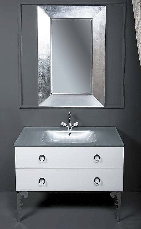 Зеркало Armadi Art Chelsea поталь серебро 80 в ванную от интернет-магазине сантехники Sanbest