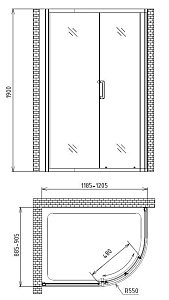 Душевой уголок Gemy Victoria S30201 купить в интернет-магазине Sanbest