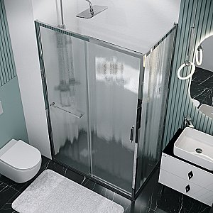 Душевой уголок Grossman Style 120.K33.05.1380.10.02 130x80 стекло шиншилла/профиль хром купить в интернет-магазине Sanbest