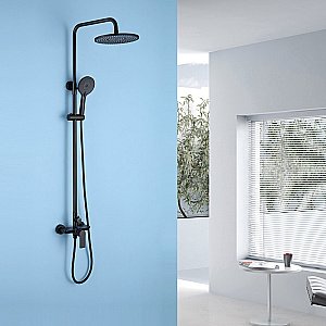 Душевая система ABBER Weiss Insel AF8020B черная матовая купить в интернет-магазине сантехники Sanbest