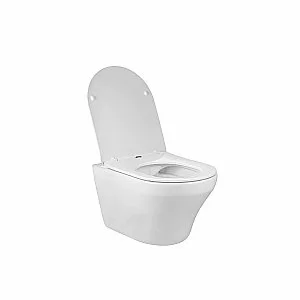 Унитаз подвесной Vincea EDGE-M VT1-37 безободковый, с крышкой микролифт, белый купить в интернет-магазине Sanbest