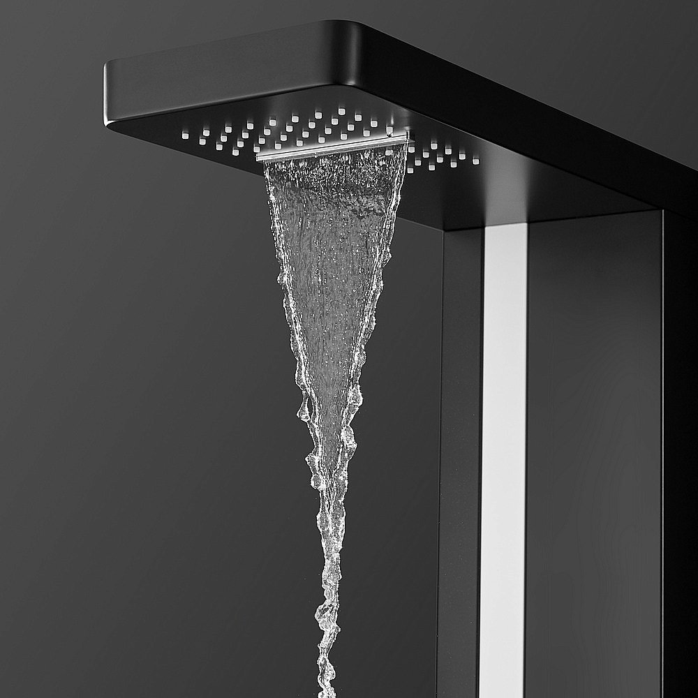 Душевая панель Black&White Gravity GR027 черная/белый купить в интернет-магазине сантехники Sanbest