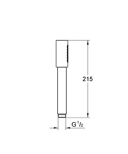 Душевая лейка Grohe Sena Stick 26465000 хром купить в интернет-магазине сантехники Sanbest