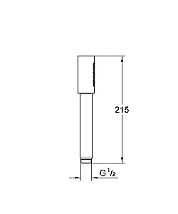 Душевая лейка Grohe Sena Stick 26465000 хром купить в интернет-магазине сантехники Sanbest