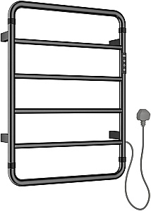 Полотенцесушитель электрический Allen Brau Priority 7.31000-GM графит брашированный купить в интернет-магазине сантехники Sanbest