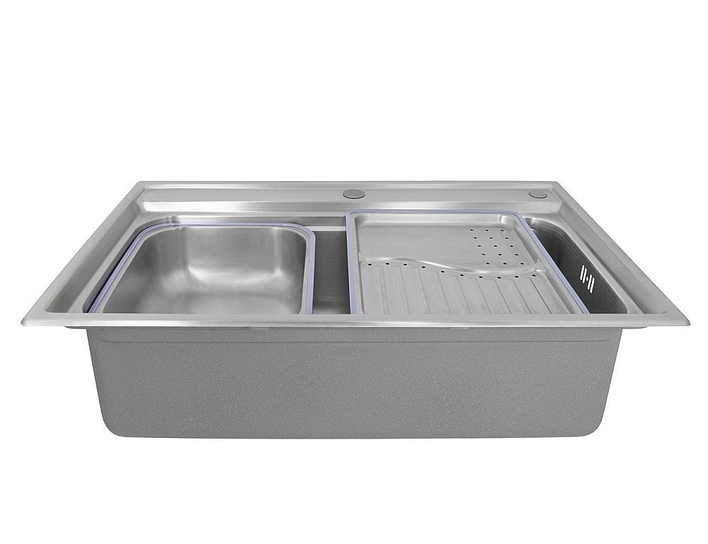 Мойка кухонная Kaiser KSM-7848 сталь купить в интернет-магазине сантехники Sanbest
