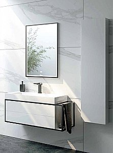 Пенал Aqwella Logic 35 LOG0535 белый для ванной в интернет-магазине сантехники Sanbest