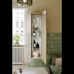 Пенал Aqwella Astrid 35 AST0535DD дуб давос для ванной в интернет-магазине сантехники Sanbest