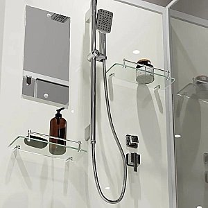 Душевая кабина Niagara Standart ST80/15Q/BK 80х80 стекло прозрачное/профиль белый купить в интернет-магазине Sanbest