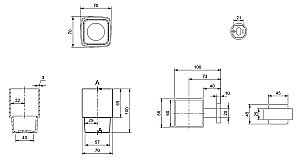 Стакан с держателем Villeroy&Boch Elements – Striking TVA15201900061 хром купить в интернет-магазине сантехники Sanbest