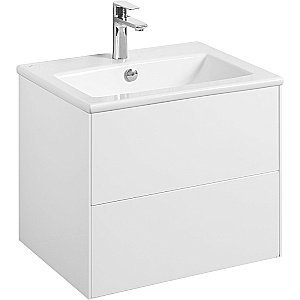 Тумба с раковиной Акватон Сохо 60 белая глянцевая для ванной в интернет-магазине Sanbest