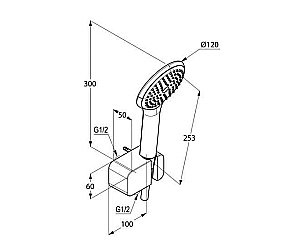 Душевой гарнитур Kludi Freshline 678700500 купить в интернет-магазине сантехники Sanbest