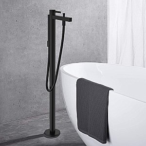 Смеситель для ванны Hansgrohe Finoris 76445670 черный матовый купить в интернет-магазине сантехники Sanbest