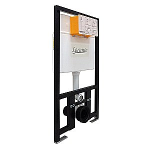 Унитаз подвесной Loranto Delphi 4551+91343 с инсталляцией, безободковый, смыв торнадо,с сиденьем микролифт, белый купить в интернет-магазине Sanbest