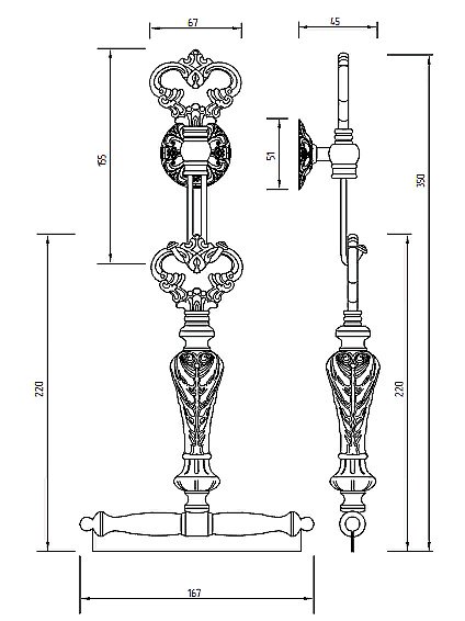 Скребок Migliore Elisabetta ML.ELB-60.136.DO золото купить в интернет-магазине сантехники Sanbest