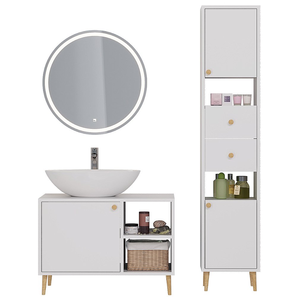 Зеркало LED Dreja LUNO 99.2008 60 в ванную от интернет-магазине сантехники Sanbest