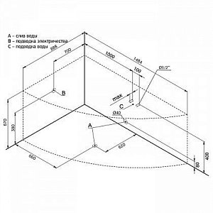 Акриловая ванна Aquanet Graciosa 150x90 с к/с купить в интернет-магазине Sanbest