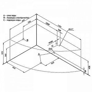 Акриловая ванна Aquanet Graciosa 150x90 с к/с купить в интернет-магазине Sanbest