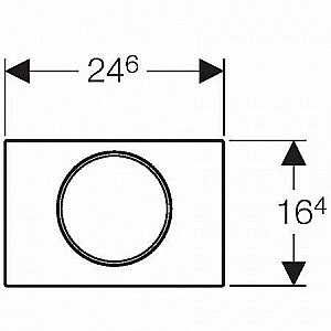 Кнопка для инсталляции Geberit Sigma 10 115.758.SN.5 купить в интернет-магазине сантехники Sanbest