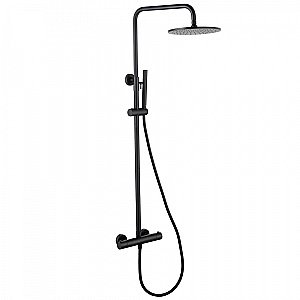 Душевая система Abber Wasser Kreis AF8160BL черная матовая купить в интернет-магазине сантехники Sanbest