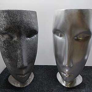 Раковина напольная Kerasan Artwork Moloco 45 474086 белая, серебро купить в интернет-магазине Sanbest