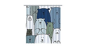 Шторка для ванной Fixsen Bear FX-2503 купить в интернет-магазине сантехники Sanbest